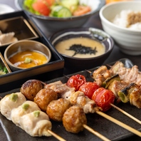 【お得なランチコース◎】旬の京野菜や自慢の串焼き