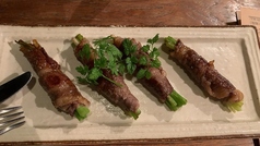 肉巻き九条葱の照り焼き風味