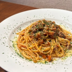 山形豚と根菜のラグーパスタ