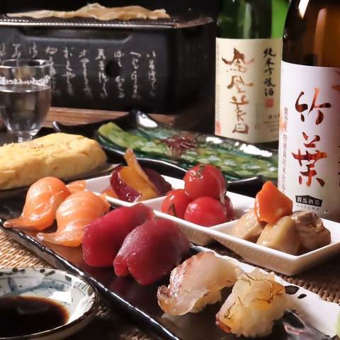 【刈谷駅すぐ】深夜に寿司や七輪焼きが楽しめる居酒屋店。日本酒も充実◎