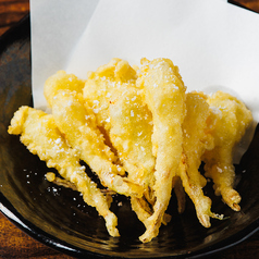 島らっきょうの天ぷら