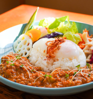 数種類のスパイスを独自配合で使用したスパイスカレー