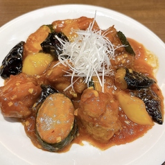 【季節限定】夏野菜とつくば鶏のチリソース