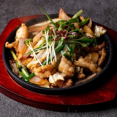 国産牛もつ鉄板焼き