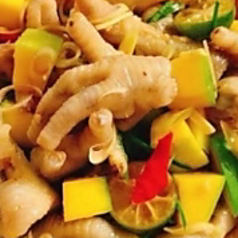 もみじタイの辛い味付け.