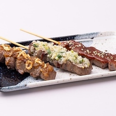 【人気の逸品!】牛たん串3種盛り合わせ 3本