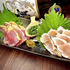 極鮮2種のタタキ-モモとササミの二重奏-