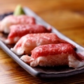 料理メニュー写真 焼肉屋の肉寿司
