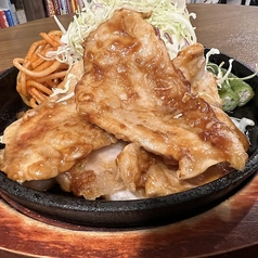 鉄板豚焼肉定食　Grilled pork set meal