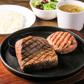料理メニュー写真&nbsp;ハンバーグ(100g)&ステーキ(100g)