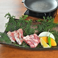 山形豚＆比内地鶏陶板焼き