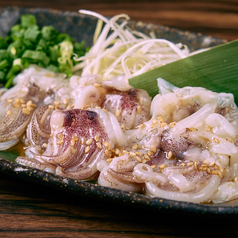 生イカゲソの刺身 ごま油和え