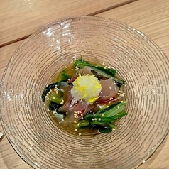 天然あじのお浸し