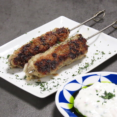 合挽肉の串焼 ギリシャ風