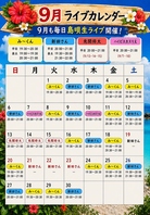 9月も毎日 島唄生ライブ開催！