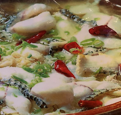 白身魚と高菜の辛味煮土鍋