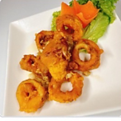 イカニンニクバター揚げ.