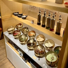 種類豊富なつけだれ