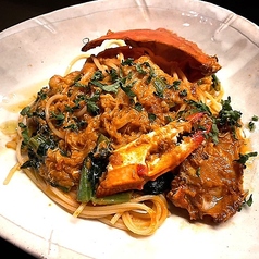 北海道ワタリガニのパスタ