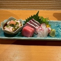 料理メニュー写真&nbsp;「海を映す旬の刺身たち」