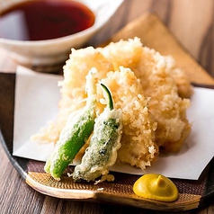 焼鳥、天ぷら、など拘りの料理をゆったり空間で