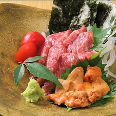 雲丹馬刺し