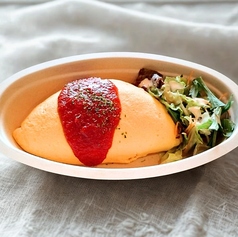 トマトケチャップのオムライス