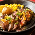 料理メニュー写真&nbsp;鉄板焼き牛リブステーキ