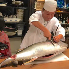 【沖縄県産 生マグロの解体ショー】実演します！