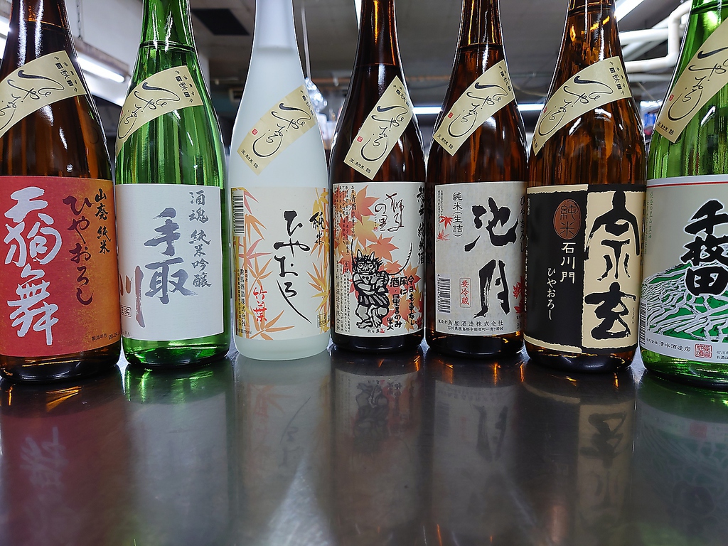 能登の地酒、日本酒・焼酎等ドリンクの種類も豊富です！地酒飲み放題プランもございます