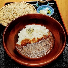 挽肉カレー+手打ち蕎麦