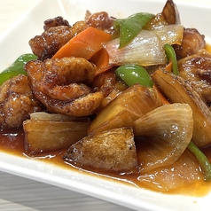 鶏肉とじゃが芋の甘辛炒め