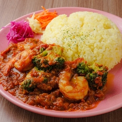 エビと野菜のトマトカレー