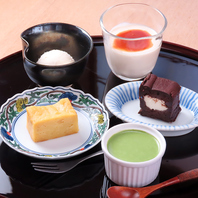 甘味メニューも豊富