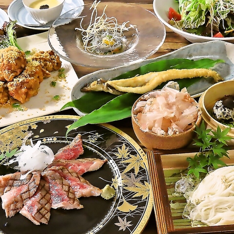 素麺と地産地消の食材を使ったヒュージョン料理がお楽しみいただけます♪