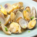 料理メニュー写真 若鶏しぐれ煮/豚ロースかつ煮/アサリ酒蒸し/アサリバター焼き
