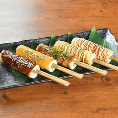 秋田のきりたんぽ（醤油・肉味噌・白味噌・明太マヨ・テリマヨ）