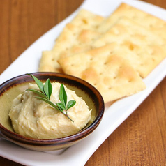 ゆず味噌クリームチーズのクラッカー添え