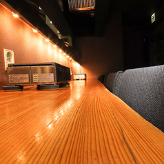 カウンター席。