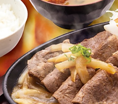 【NEW定食！】牛まるたん生姜焼き定食