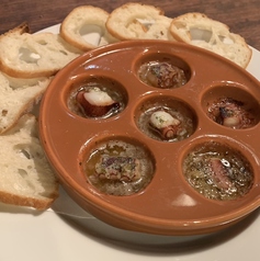 真ダコのエスカルゴバター焼き/タコスミートのブリトー