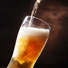 コースには生ビール付き飲み放題も♪