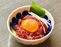 料理メニュー写真&nbsp;国産牛ユッケ