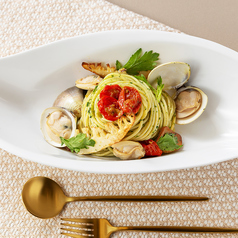 筍と春菊、蛤のパスタ