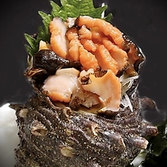 特大サザエの刺身