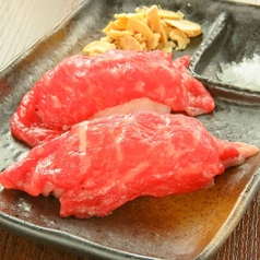 上カルビ(1貫)/牛赤身(2貫)