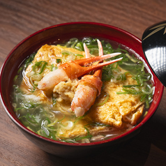 だし巻玉子　蟹と九条ネギの和風餡