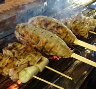 炭火で焼き上げます。