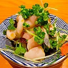 ゆであげ酢もつの薬味和え
