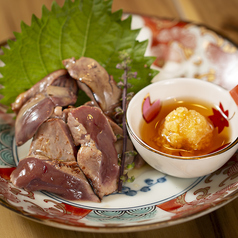 炙りトロレバーのお刺身仕立て